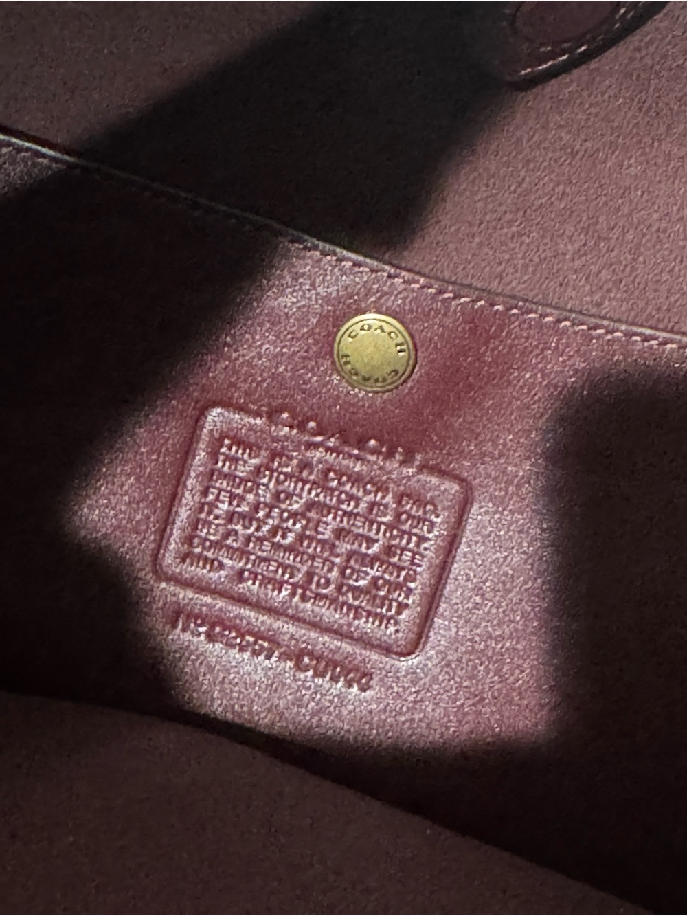 Coach Brooklyn 39 Bag in Merlot - Picture 7 of 8